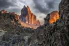 USA- New Mexico. Shiprock formation at sunrise. Art Print